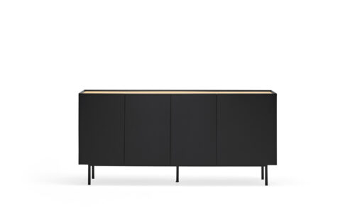 Arista - Aparador 4P/3C.interiores, Negro