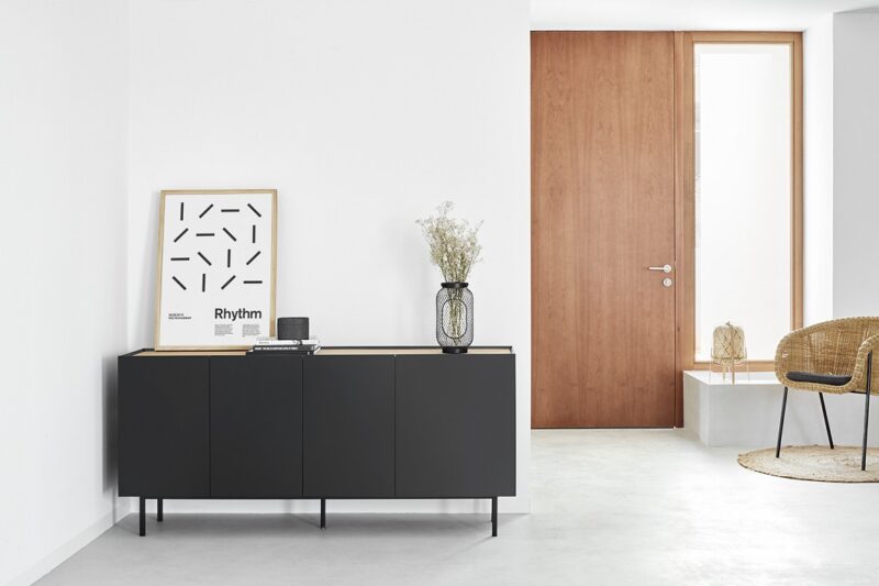 Arista - Aparador 4P/3C.interiores, Negro - Imagen 12