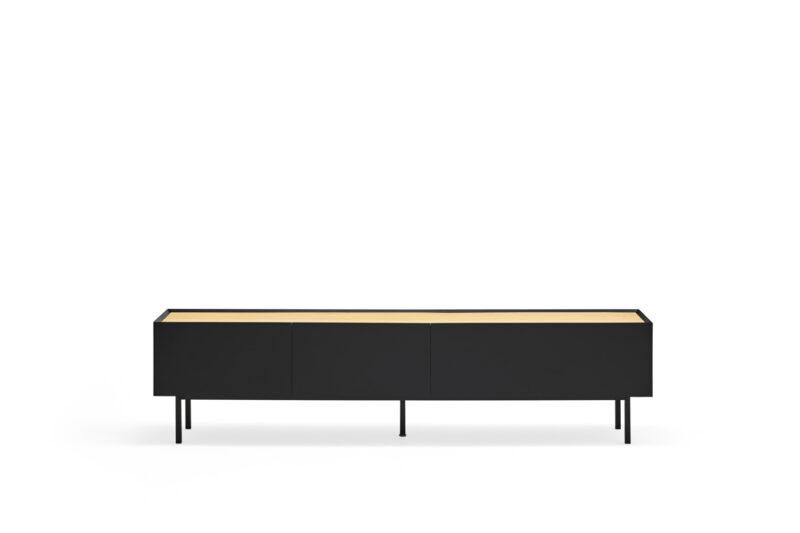 Arista - Mueble TV 2C/1P Negro