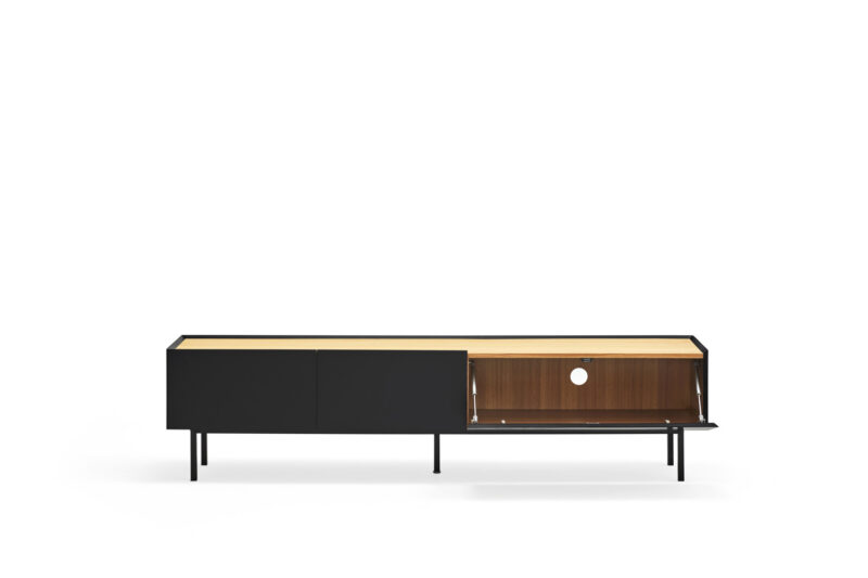 Arista - Mueble TV 2C/1P Negro - Imagen 4