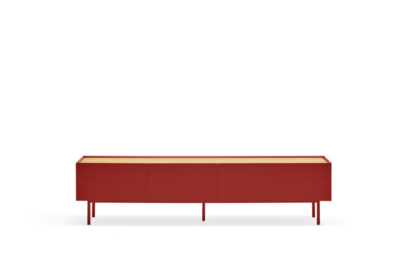 Arista - Mueble TV 2C/1P Burdeos