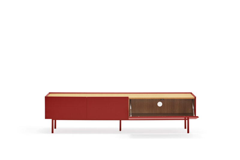 Arista - Mueble TV 2C/1P Burdeos - Imagen 3