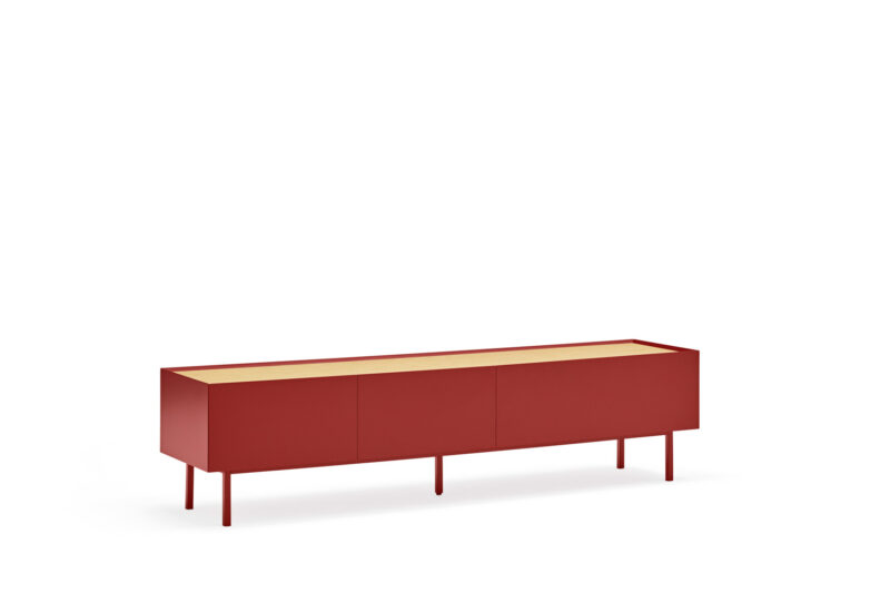 Arista - Mueble TV 2C/1P Burdeos - Imagen 2