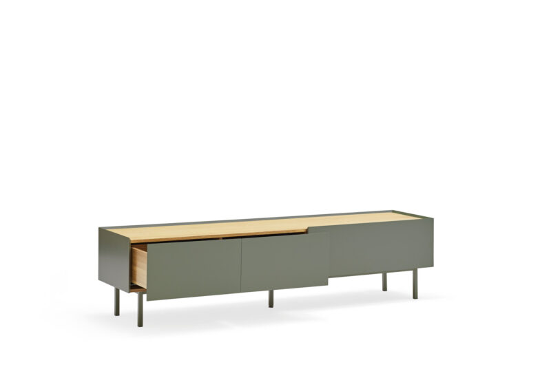 Arista - Mueble TV 2C/1P Verde - Imagen 3