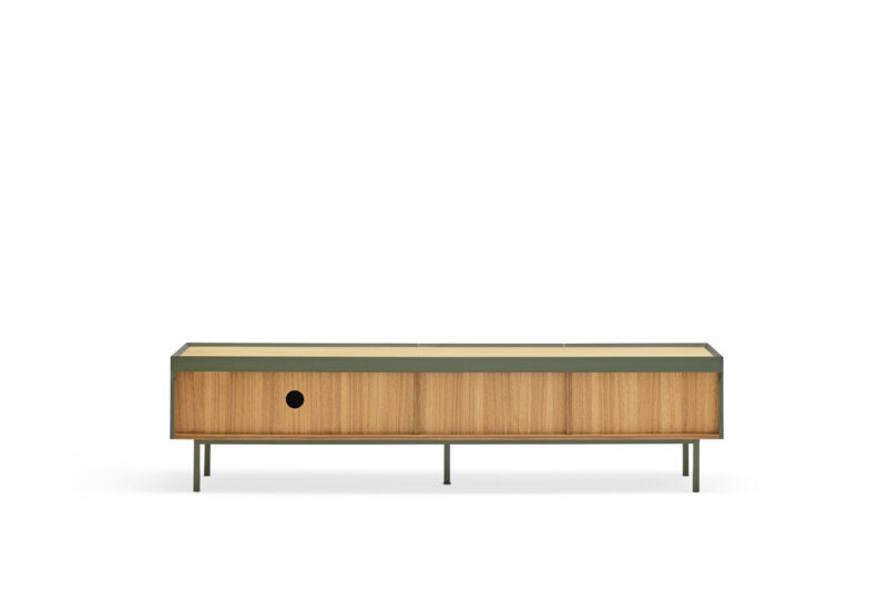 Arista - Mueble TV 2C/1P Verde - Imagen 5