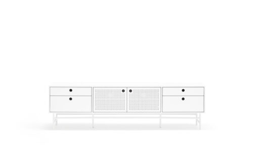 Punto - Mueble TV 2P4C Blanco