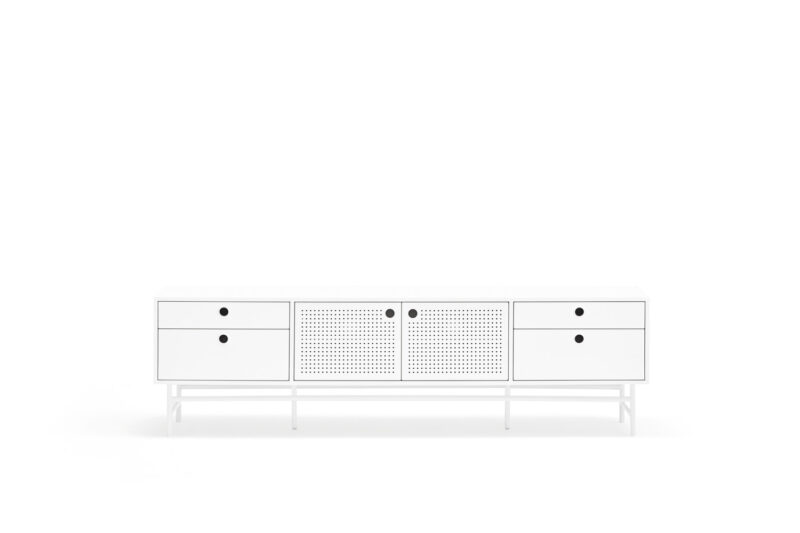 Punto - Mueble TV 2P4C Blanco