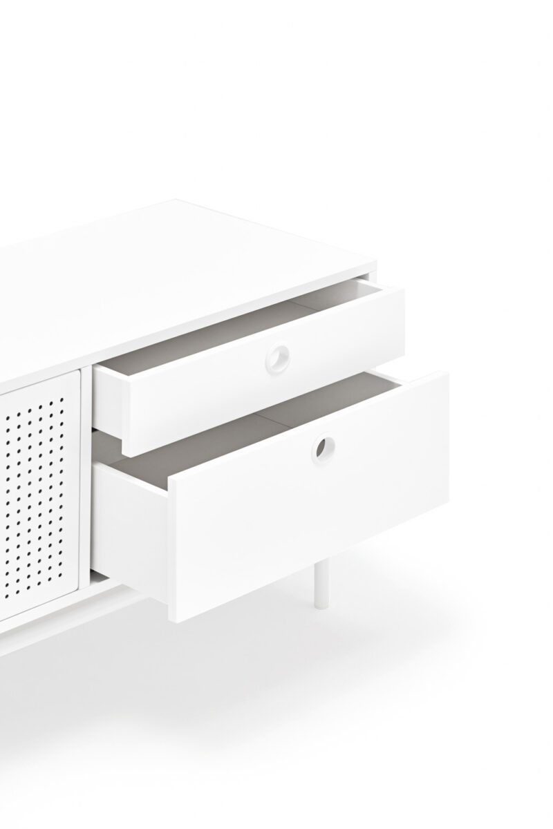 Punto - Mueble TV 2P4C Blanco - Imagen 6