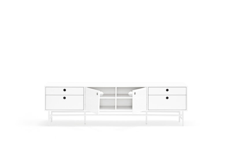 Punto - Mueble TV 2P4C Blanco - Imagen 3