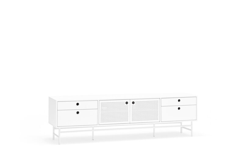 Punto - Mueble TV 2P4C Blanco - Imagen 2