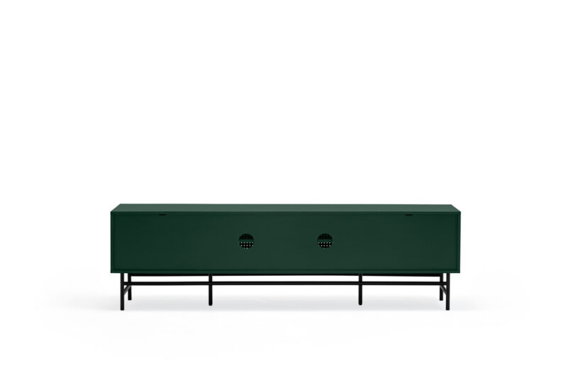 Punto - Mueble TV 2P4C Negro/Verde - Imagen 5