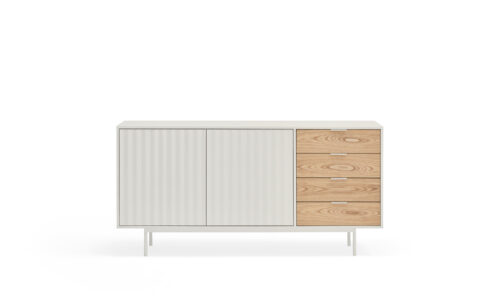 Sierra - Aparador 2P4C Blanco/Roble