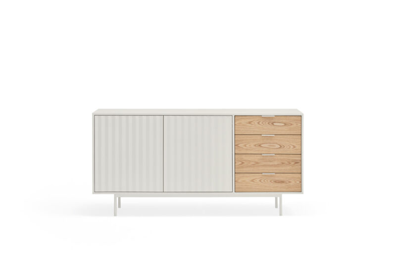 Sierra - Aparador 2P4C Blanco/Roble