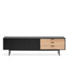 Sierra - Mueble TV 2P3C Negro/Roble