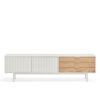 Sierra - Mueble TV 2P3C Blanco/Roble