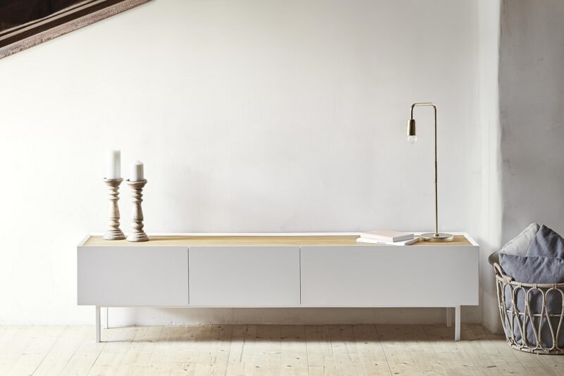 Arista - Mueble TV 2C/1P Blanco - Imagen 11