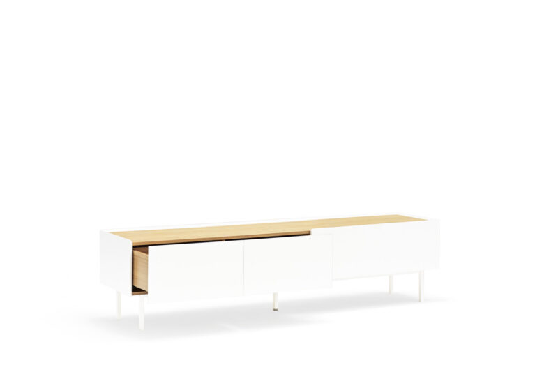 Arista - Mueble TV 2C/1P Blanco - Imagen 4
