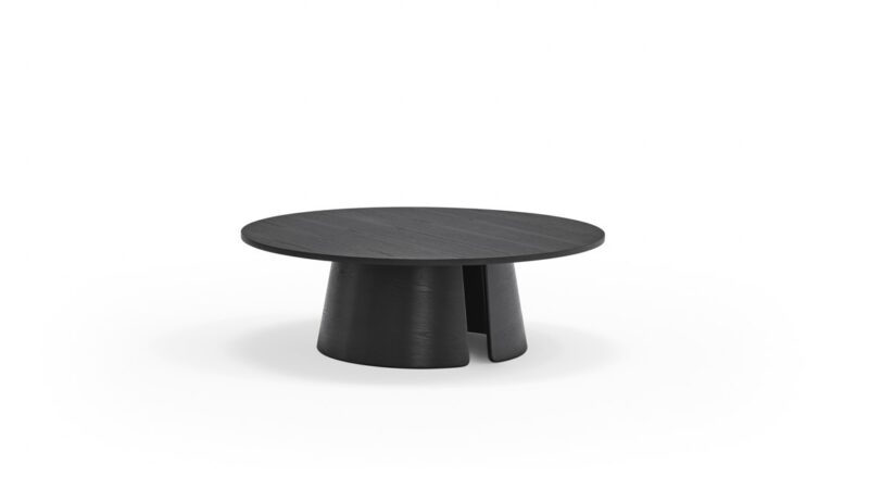 Cep - Mesa de Centro Redonda de 110 cm,  Negro - Imagen 2