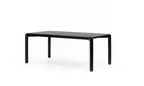 Atlas - Mesa Rectangular fija de 180x100 Negro