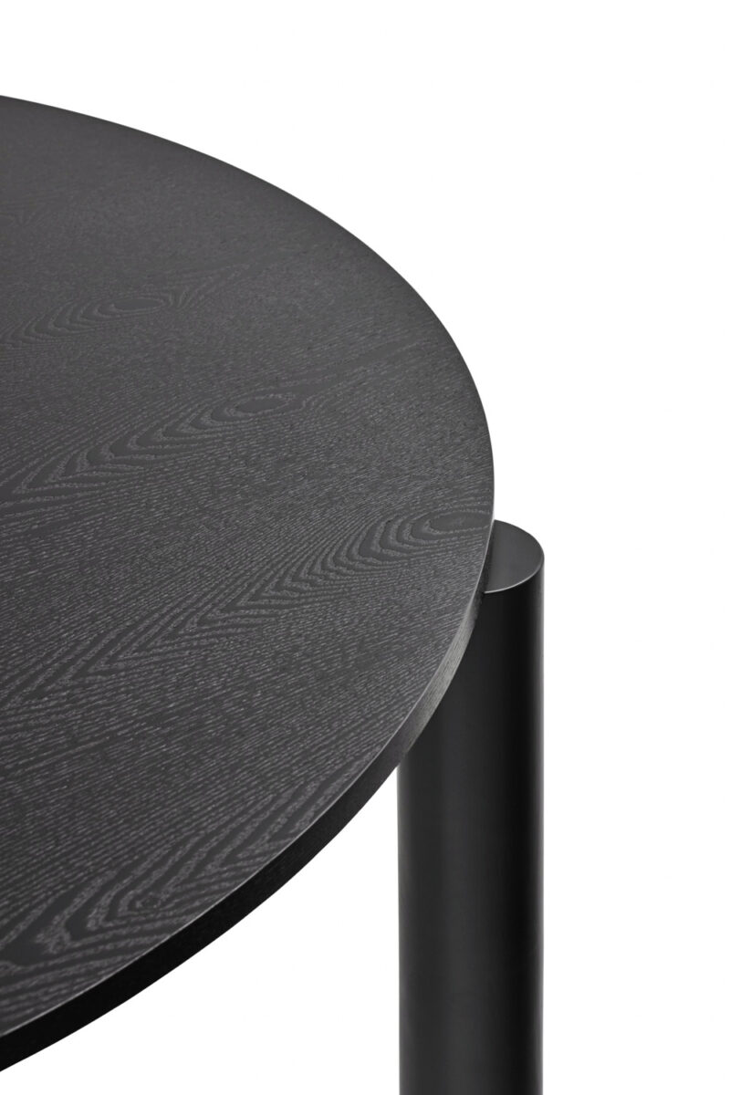 Atlas - Mesa Redonda fija de 120cm Negro - Imagen 4