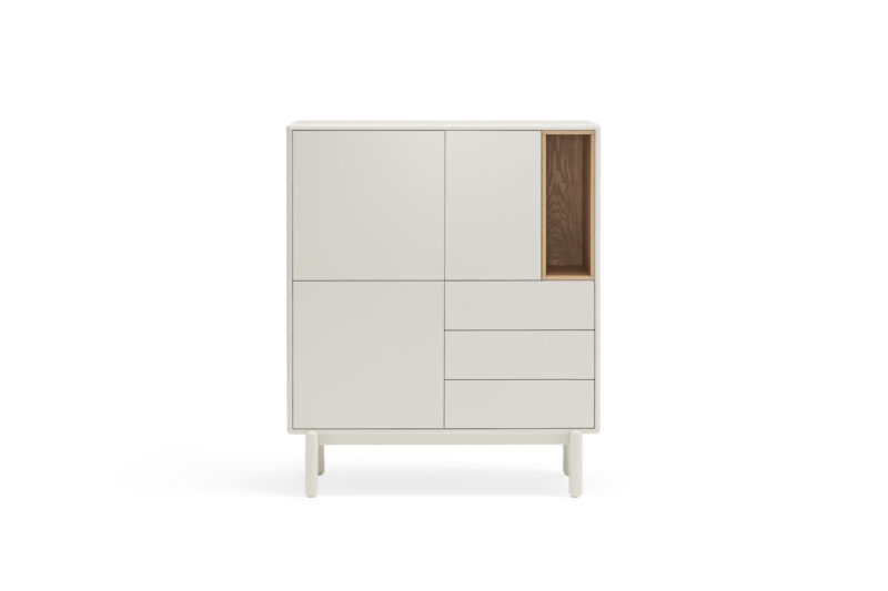 Corvo - Aparador Alto  3P3C1H Crema