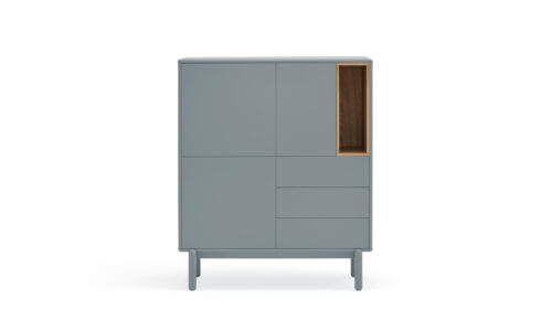 Corvo - Aparador Alto 3P3C1H Gris Perla