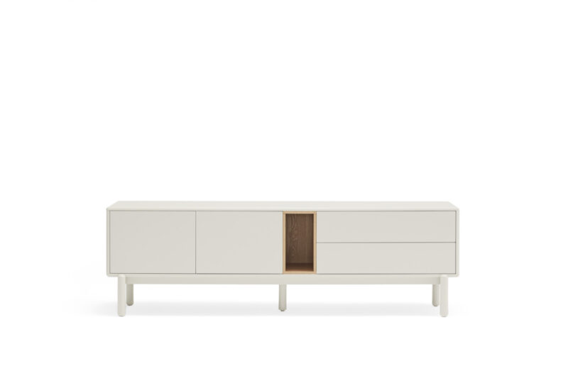 Corvo - Mueble TV 2P2C1H 180 CM Crema