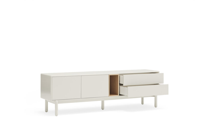 Corvo - Mueble TV 2P2C1H 180 CM Crema - Imagen 3