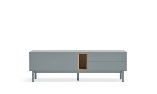 Corvo - Mueble TV 2P2C1H 180 CM Gris Perla