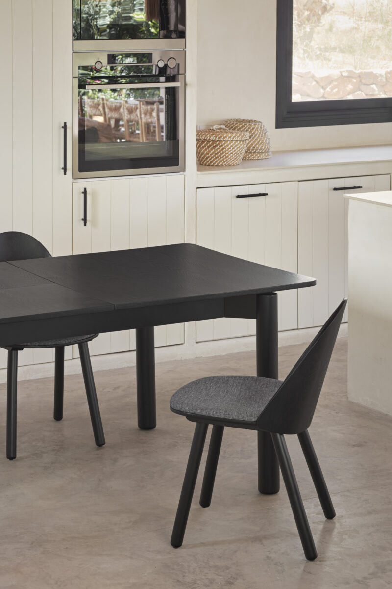 Atlas - Mesa de 160 x100 Ext. a 200, Negro - Imagen 7
