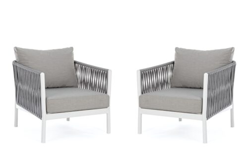 Florencia - Sillón de exterior Blanco (Pack de 2 udds.)