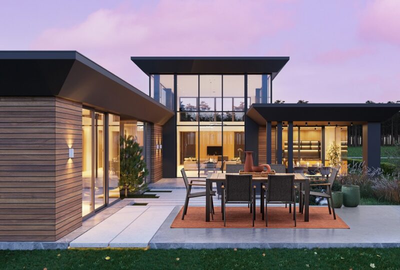 Cameron - Mesa de exterior de 180 cm Antracita/Teca - Imagen 7
