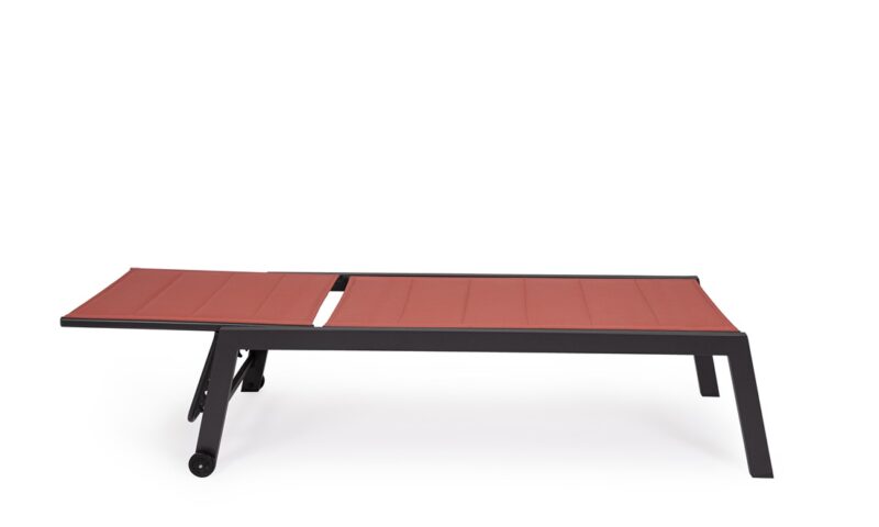 Hilde - Tumbona Antracita/Rosse - Imagen 3