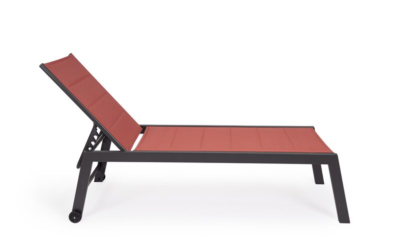 Hilde - Tumbona Antracita/Rosse - Imagen 2