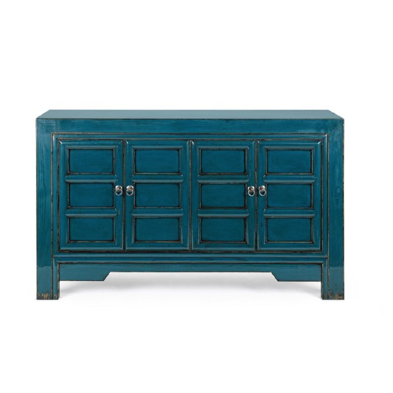 Jinan - Aparador de 133 cm 4P Azul
