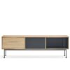 Yoko, Mueble TV 2C/1P - Roble/Antracita