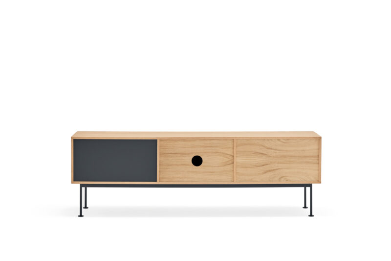 Yoko, Mueble TV 2C/1P - Roble/Antracita - Imagen 5