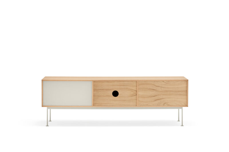 Yoko, Mueble TV 2C/1P - Roble/Crema - Imagen 5
