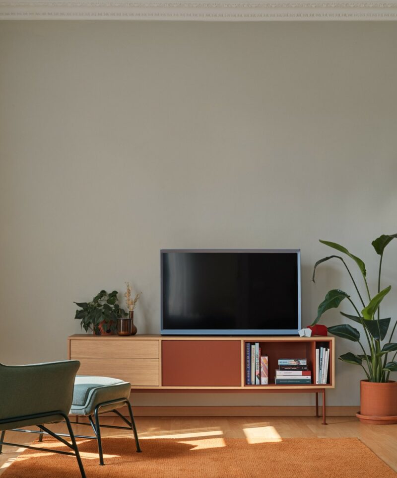 Yoko, Mueble TV 2C/1P - Roble/Teja - Imagen 10