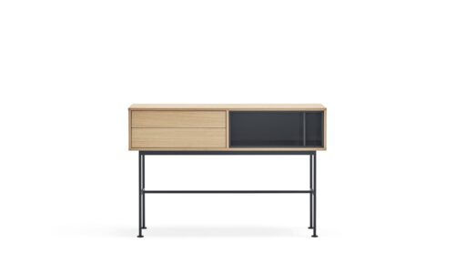Yoko, Consola 2C/Expositor - Roble/Antracita