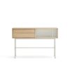 Yoko, Consola 2C/Expositor - Roble/Crema