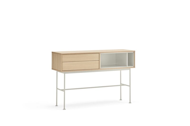 Yoko, Consola 2C/Expositor - Roble/Crema - Imagen 2
