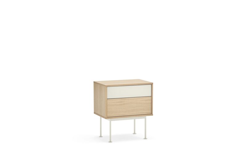 Yoko, Mesita 2C - Roble/Crema - Imagen 2