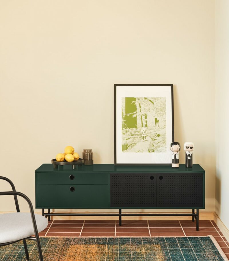 Punto - Mueble TV de 140 cm 2P2C Verde/Negro - Imagen 6
