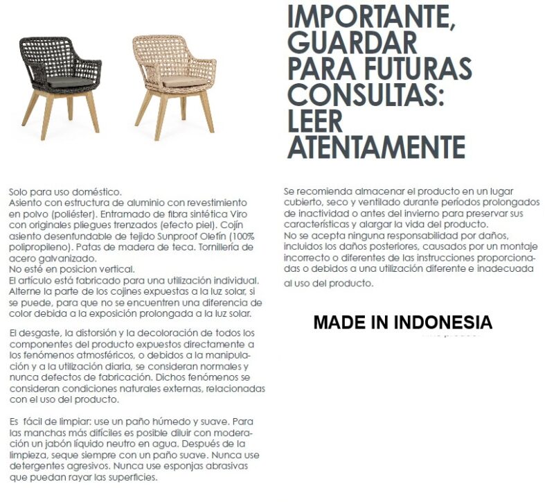 Madison - Silla Natural (Pack 2 uds) - Imagen 13