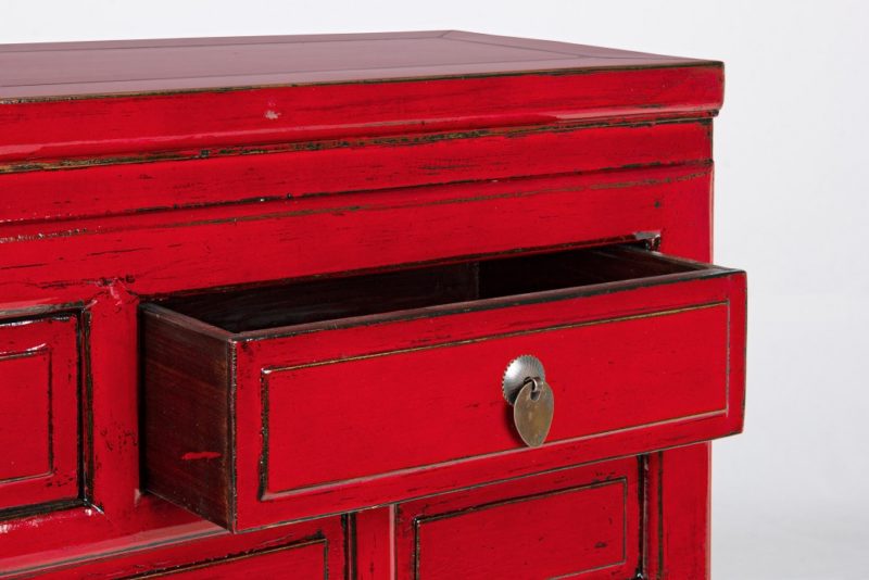 Jinan - Consola de 128 cm 3C Rojo - Imagen 6