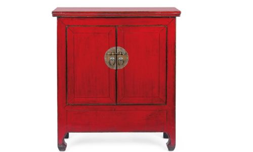 Jinan - Aparador de 89 cm 2P, Rojo