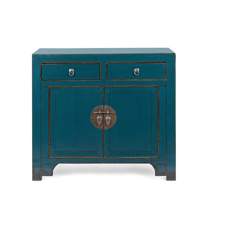 Jinan - Aparador de 91 cm 2P/2C, Azul
