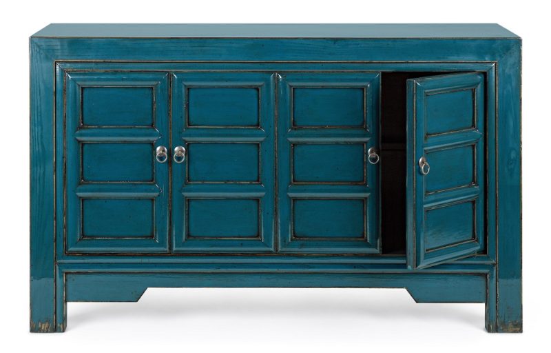 Jinan - Aparador de 133 cm 4P Azul - Imagen 4