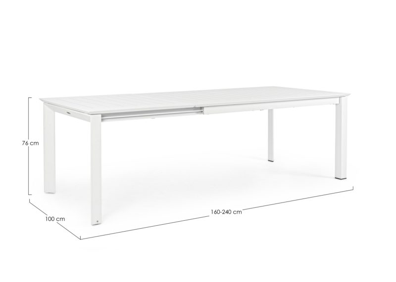 Konnor - Mesa de 160 Blanco Ext. a 240 - Imagen 5